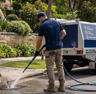 Treating a smelly drain at a Luddenham home